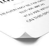 Sie sind mit uns Himmel vielleicht weit weg Hochze Poster (Ecke)