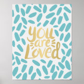 Sie sind Motivierend Goldtypografie Poster (Vorne)