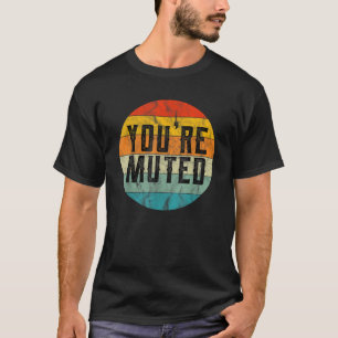 Sie sind Mute Retro Sunset Vintag Camping Coworker T-Shirt