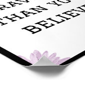 Sie sind mutiger, als Sie glauben, Zitat Poster (Ecke)