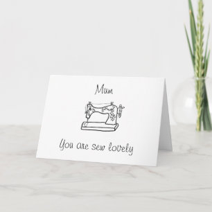 Sie sind nähen schöne Muttertagskarte für Mama Karte