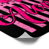 Sie sind nicht allein auf der Pink Ribbon Brustkre Poster (Ecke)