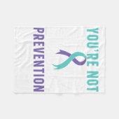 Sie sind nicht allein Depression Suizidprävention Fleecedecke (Vorderseite (Horizontal))