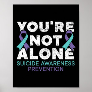Sie sind nicht allein Depression Suizidprävention Poster