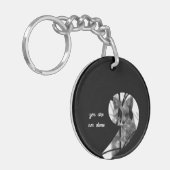 Sie sind nicht allein der versteckte Fuchs Schlüsselanhänger (Vorderseite links)