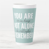 Sie sind nicht allein erinnern Inspiration Minze Milchtasse (Vorderseite)