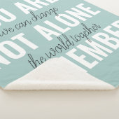 Sie sind nicht allein erinnern Inspiration Minze Sherpadecke (3/4)