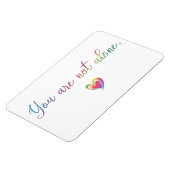 Sie sind nicht allein/kein Button für Sicherheit Magnet (Linke Seite)