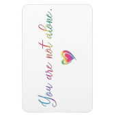 Sie sind nicht allein/kein Button für Sicherheit Magnet (Vertikal)