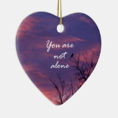 Sie sind nicht allein keramik ornament (Rechts)