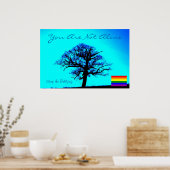 Sie sind nicht allein/LGBT Poster (Küche)