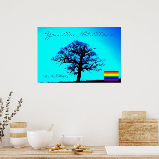 Sie sind nicht allein/LGBT Poster (Küche)