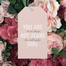 Sie sind nicht allein Mädchen positive Motivation 