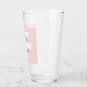 Sie sind nicht allein Mädchen positive Motivation Glas (Links)