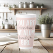 Sie sind nicht allein Mädchen positive Motivation  Milchtasse