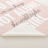 Sie sind nicht allein Mädchen positive Motivation Sherpadecke (3/4)