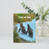 Sie sind nicht allein Postkarte (Stehend Vorderseite)