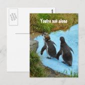 Sie sind nicht allein Postkarte (Vorne/Hinten)