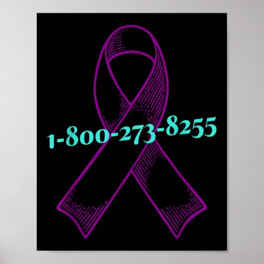 Sie sind nicht allein, Selbstmordbewusstsein Poster (Vorne)