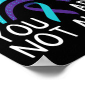 Sie sind nicht allein Selbstmordbewusstsein psychi Poster (Ecke)