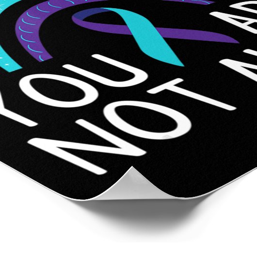 Sie sind nicht allein Selbstmordbewusstsein psychi Poster (Ecke)