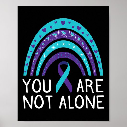 Sie sind nicht allein Selbstmordbewusstsein psychi Poster (Vorne)