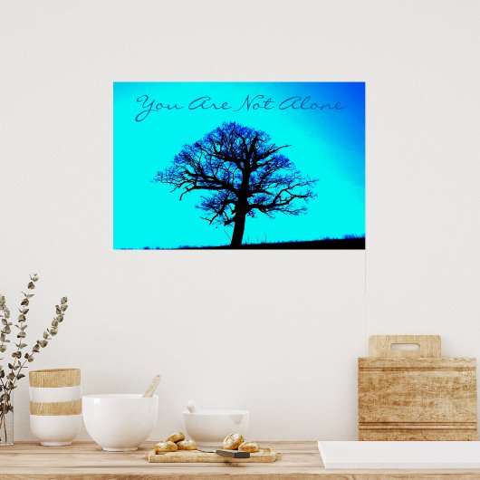 Sie sind nicht allein/Support-Poster Poster (Küche)