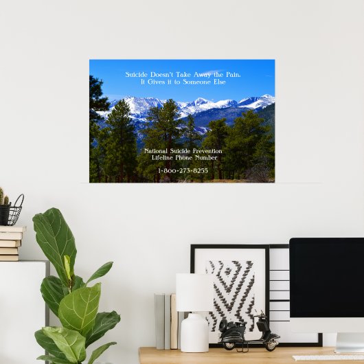 Sie sind nicht allein/Support-Poster Poster (Heimbüro)