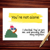 Sie sind nicht allein (vermutlich beobachtet) karte