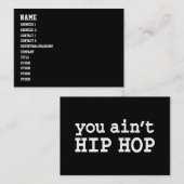 Sie sind nicht ANGESAGTES HOPFEN Visitenkarte (Vorne/Hinten)