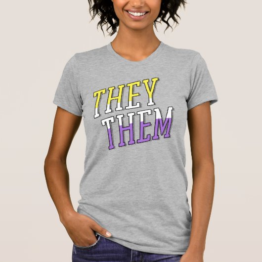 Sie sind nicht binäre Farben T-Shirt (Vorderseite)