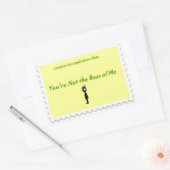 Sie sind nicht der Alien-Sticker-Coupon für den Ch Rechteckiger Aufkleber (Umschlag)