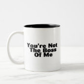 Sie sind nicht der Chef von mir Zweifarbige Tasse (Links)