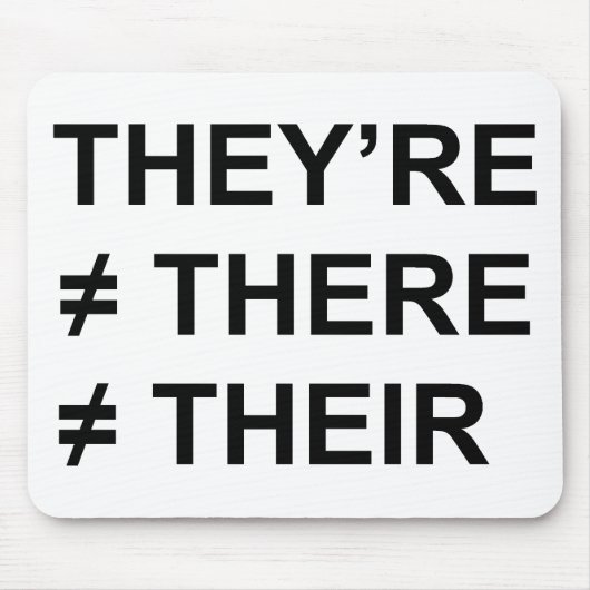 Sie sind nicht dort mousepad (Vorne)