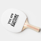 Sie sind nicht fantastisches lustiges Wordart Tischtennis Schläger (Seitenansicht)