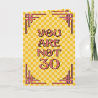 Sie sind nicht Geburtstag 30 Karte