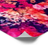 Sie sind nicht hier bunt Blumenschädel Poster (Ecke)