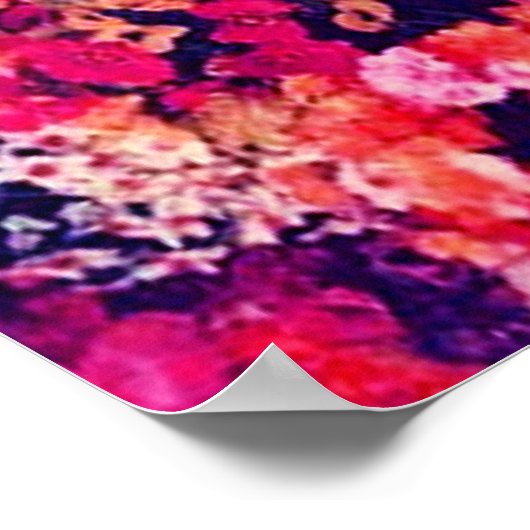 Sie sind nicht hier bunt Blumenschädel Poster (Ecke)