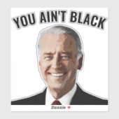 SIE SIND NICHT SCHWARZ JOE BIDEN AUTO DECAL STICKE AUFKLEBER (Blatt)