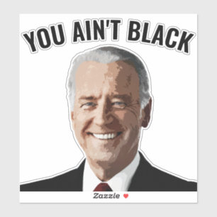 SIE SIND NICHT SCHWARZ JOE BIDEN DIE DECAL STICKER