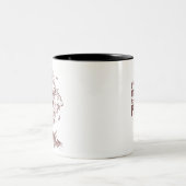 "Sie sind nie zu alt, Treehouse-Tasse zu spielen" Zweifarbige Tasse (Mittel)