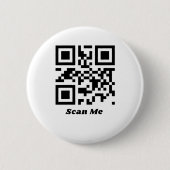 Sie sind Niedlicher qr-Code Button (Vorderseite)