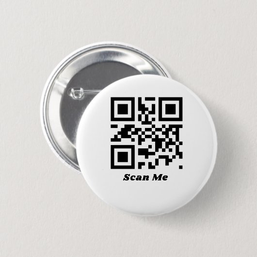 Sie sind Niedlicher qr-Code Button (Vorne & Hinten)