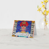 SIE sind NUR SO STARK, WIE DIE GETRÄNKE, die SIE Karte (Gelbe Blume)