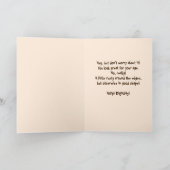 Sie sind offiziell alte Geburtstagskarte Karte (Innenseite)