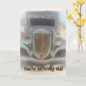 Sie sind offiziell alte Geburtstagskarte Karte (Gelbe Blume)