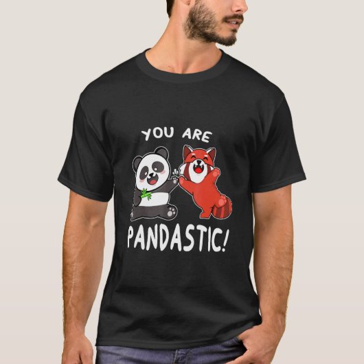 Sie sind Pandastie Red Panda Wildlife Animal T-Shirt (Vorderseite)