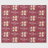 Sie sind pawsitiv Phantastisch rot und rosa Geschenkpapier (Flach)