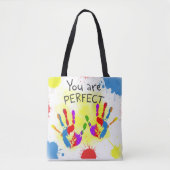 Sie sind perfekt Autism Tote Bag Wiederverwendbare Tasche (Vorderseite)
