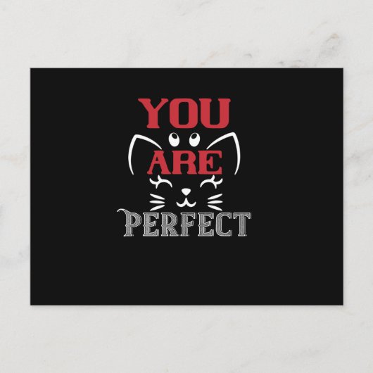 Sie sind perfekt postkarte (Vorderseite)